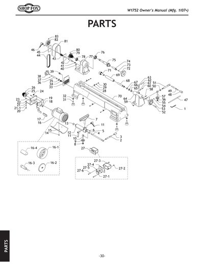 集…ページ Parts for W1752 10