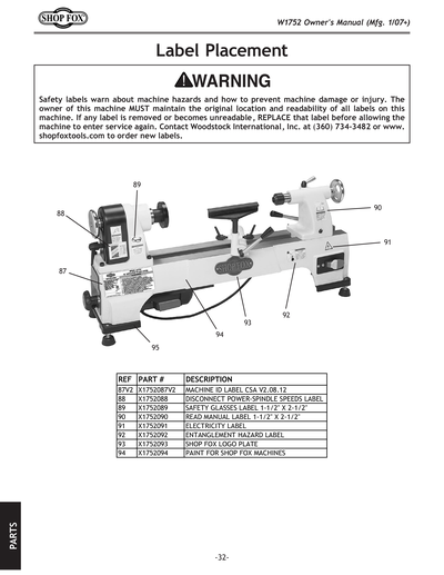Part Diagram for W1752