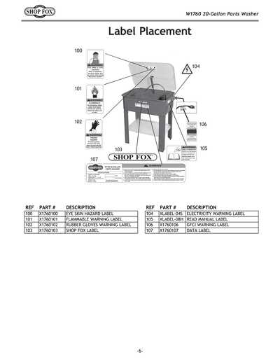 Part Diagram for W1760