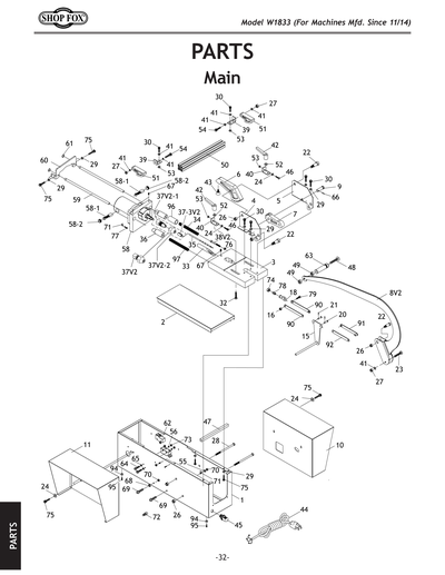 Part Diagram for W1833