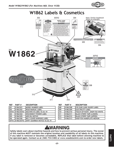 Part Diagram for W1863