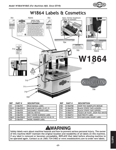 Part Diagram for W1864