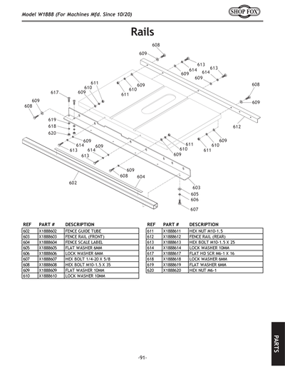 Part Diagram for W1888