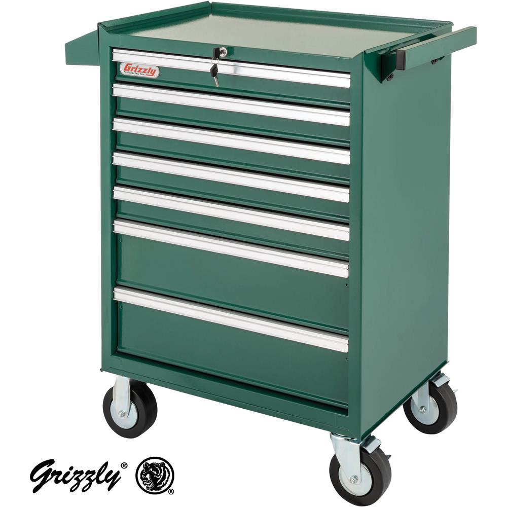 Grizzly H0842 - 7-Drawer Tool Cabinet with Ball Bearing Drawer