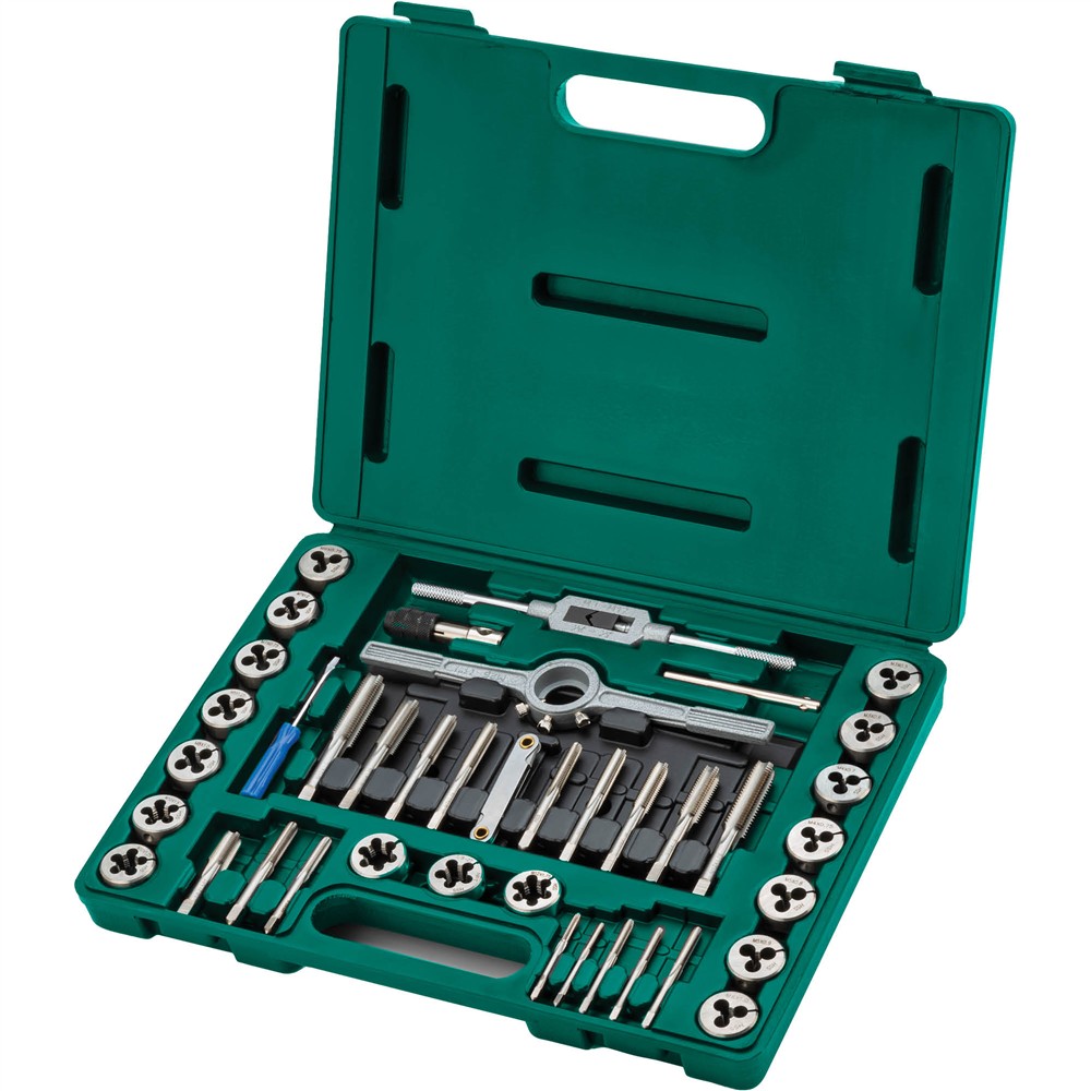 Grizzly Precision T34072 - 39-Pc. Metric M2 HSS Tap & Die Set