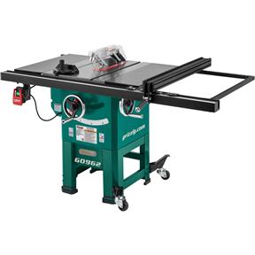 Grizzly G0962 10 in 2 HP Open-Stand Hybrid Table Saw