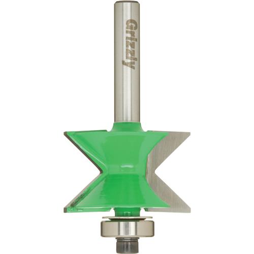 Image for Grizzly C1531 - 90 V-Groove Bit (Male) w/ Bearing Guide, 1/4" Shank