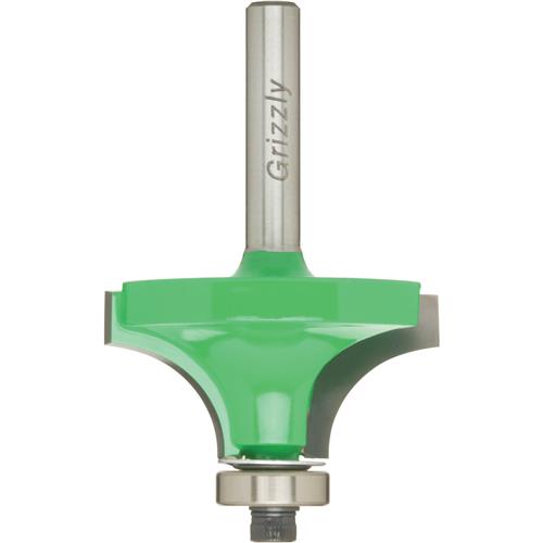 Image for Grizzly C1719 - 1/2"r Anti-Kickback Roundover Bit, 1/4" Shank