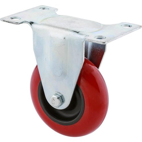 Image for Steelex D2604 - 3" Red Polyurethane Fixed Caster