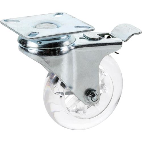 Image for Shop Fox D4543 - 3" Non-Marring Swivel Caster, Plate Mount with Lock