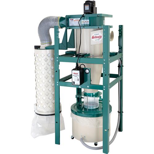 Image for Grizzly G0443 - 1-1/2 HP Cyclone Dust Collector