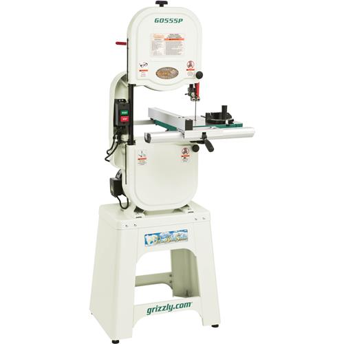 Image for Grizzly G0555P - 14" 1 HP Bandsaw, Polar Bear Series