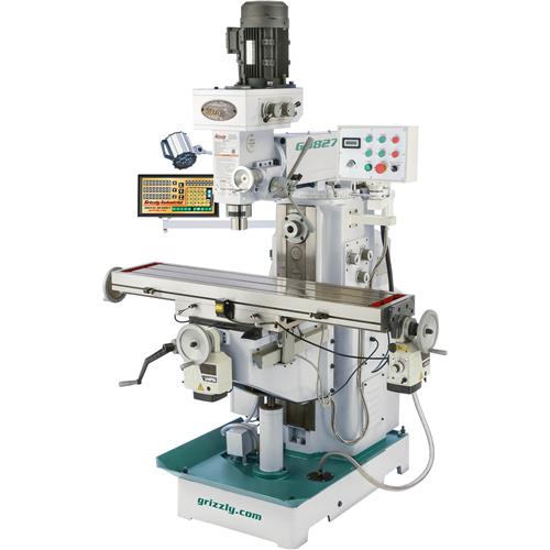 Image for Grizzly G0827 - 11" x 50" 2 HP Horizontal/Vertical Mill with DRO