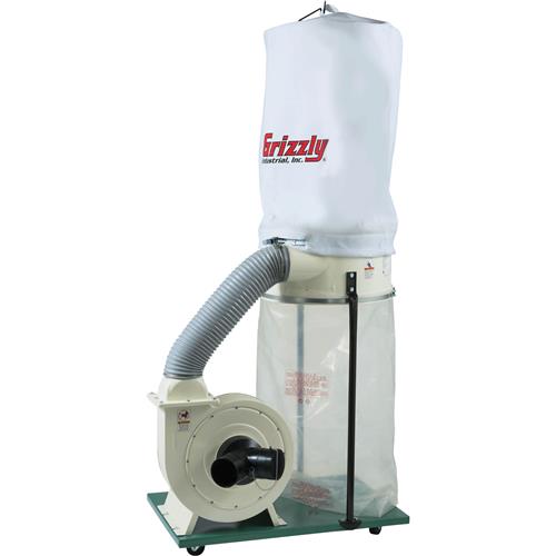 Image for Grizzly G1029Z2P - 2 HP Dust Collector with Aluminum Impeller - Polar Bear Series