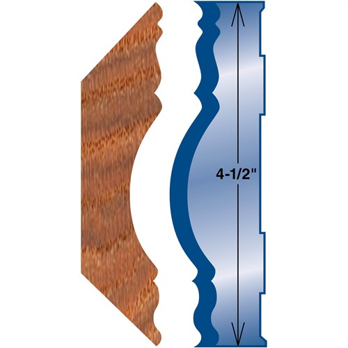 Image for Grizzly G4537 - Moulding Knife - Crown Mould