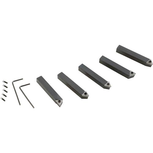 Image for Grizzly G5639 - 5 pc. Indexable Carbide Tool Bit Set - 3/8"