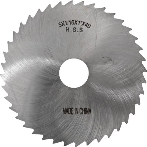 Image for Grizzly G9497 - HSS Slitting Saws - 5" x 1/16" x 1" 40T