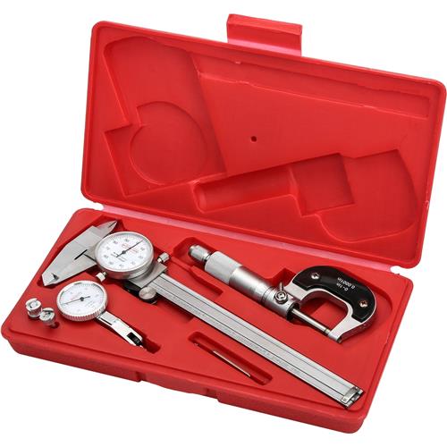 Image for Grizzly G9786 - 6" Dial Caliper/Indicator/Micrometer Set