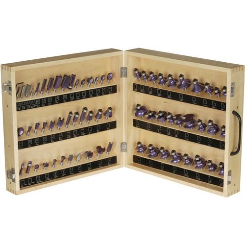 Image for Grizzly H5542 - Super 66 Pc. Router Bit Set, 1/4" Shank