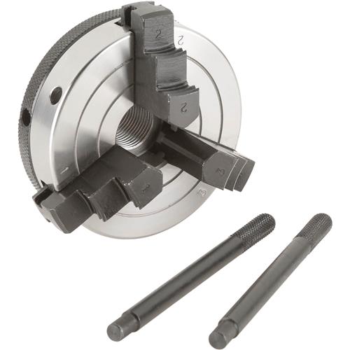 Image for Grizzly H8033 - 3" 3-Jaw Wood Chuck - 3/4" x 16 TPI