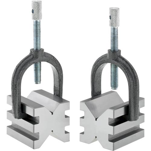 Image for Grizzly T23889 - V-Block Set with Clamp-Double Slot