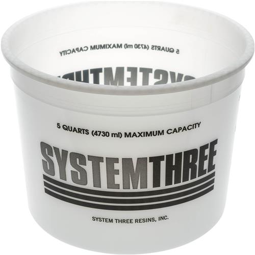 Image for System Three T30583 - Plastic Tub, 5 Quart