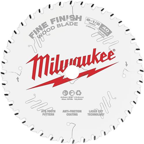 Image for Milwaukee T31215 - 6-1/2" 40T Fine Finish Circular Saw Blade