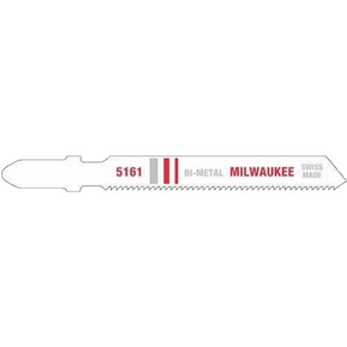 Image for Milwaukee T31286 - 5-1/4" 14 TPI T-Shank Bi-Metal Cutting Jigsaw Blade, 5 pk.