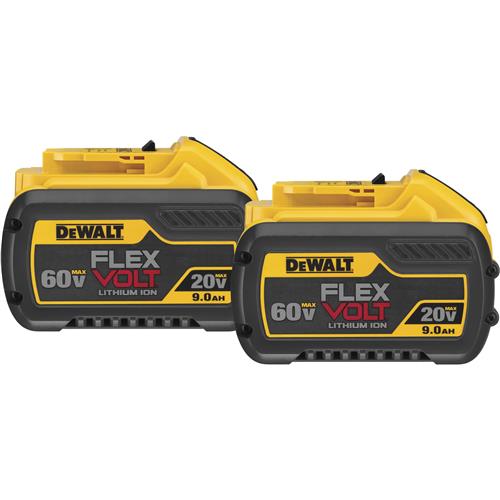 Image for DeWalt T31674 - 20V/60V Max Flexvolt 9.0Ah Lithium-Ion Battery - 2Pk