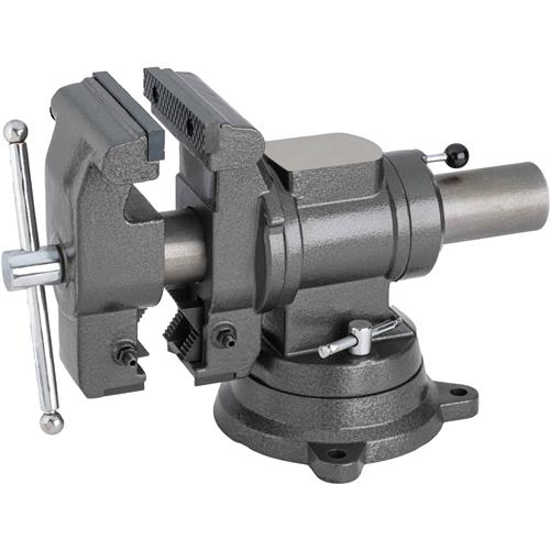 Image for Grizzly T33818 - 5" Industrial 360 Degree Swivel Base Drop-Forged Workbench Vise