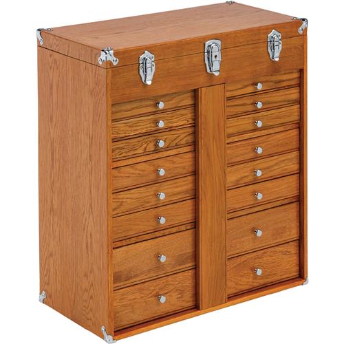 Image for Grizzly T34122 - 21-1/2" 11-Drawer Red Oak Chest