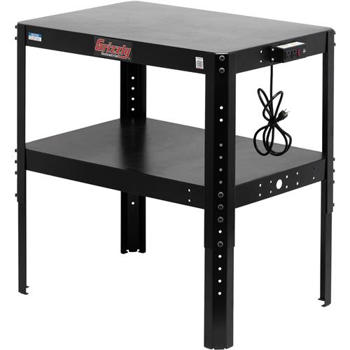 Image for Grizzly T34246 - 36" x 24" Benchtop Machine Stand w/ Power Outlets