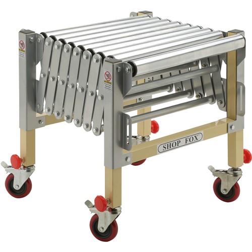 Shop Fox W1732 - Adjustable Roller Table - Grizzly